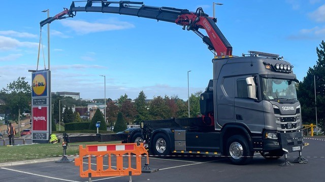 HIAB crane vehicles (also known as lorry mounted cranes)